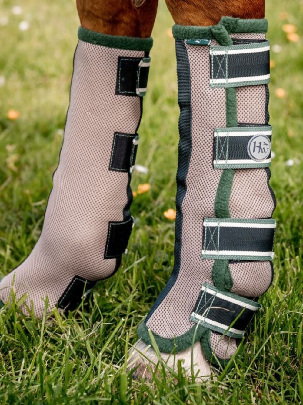 Horseware Ireland Fly Boots in Oatmeal/Sage